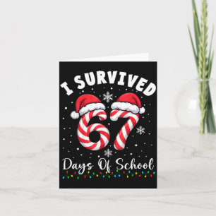 Ich überlebte 67 Tage Schulkristall-Weihnachts-Lut Karte
