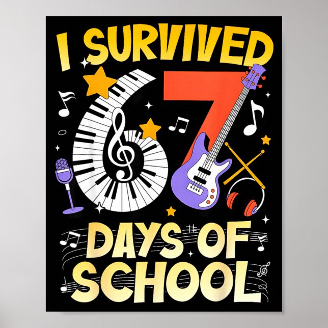 Ich überlebte 67 Tage Schulmusikklasse Junge Mädch Poster (Vorne)