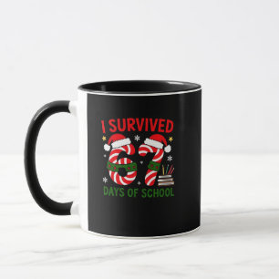 Ich überlebte 67 Tage Schulweihnachten 100 Tage   Tasse