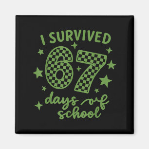 Ich überlebte 67 Tage Schulzeit Lehrer Schüler, Lu Magnet