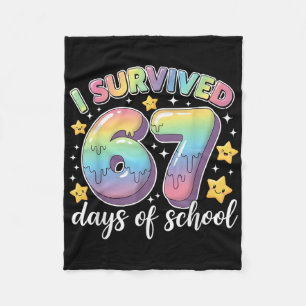 Ich überlebte 67 Tage Schulzeit Lehrer Schüler Spa Fleecedecke