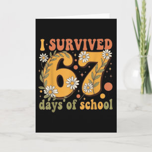 Ich überlebte 67 Tage von Schul-Lehrern Schülern R Karte