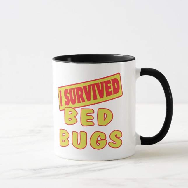 ICH ÜBERLEBTE BETTBUGS TASSE (Rechts)