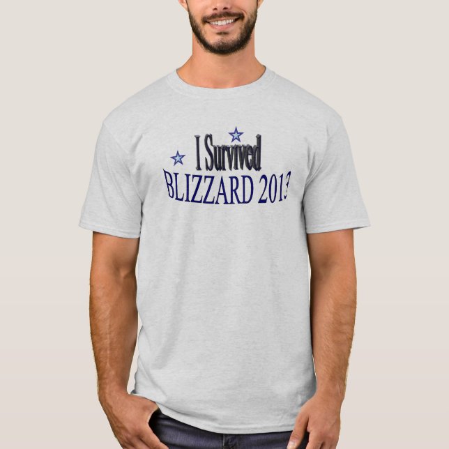 Ich überlebte Blizzard-Shirt 2013 T-Shirt (Vorderseite)