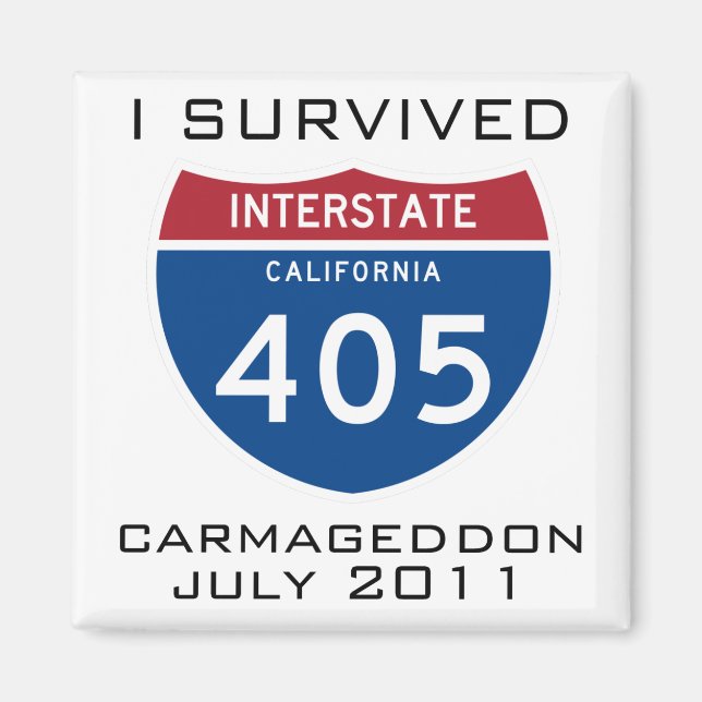 Ich überlebte Carmageddon Magnet (Vorne)