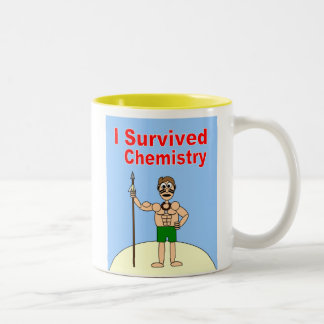 Ich überlebte Chemie Zweifarbige Tasse