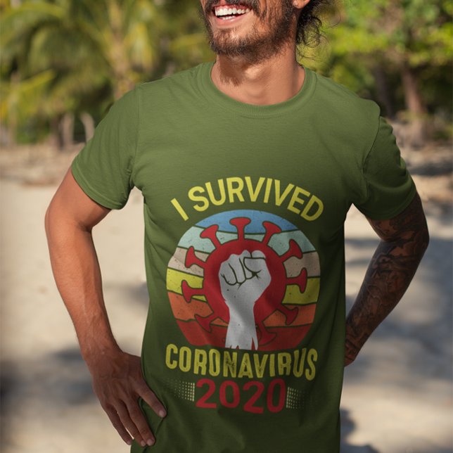 Ich überlebte Coronavirus-Hemd T-Shirt (Von Creator hochgeladen)
