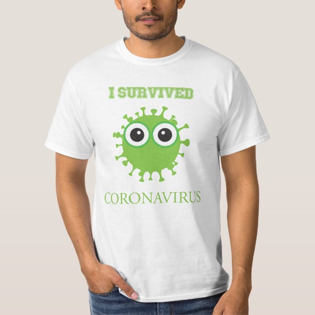 Ich überlebte Coronavirus T-Shirt (Vorderseite)