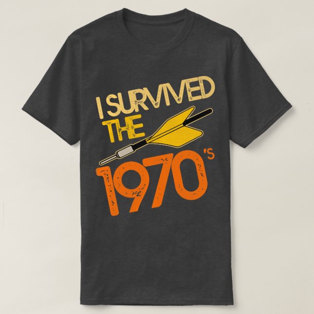 Ich überlebte das 70er Jarts Missile Game T-Shirt (Design vorne)