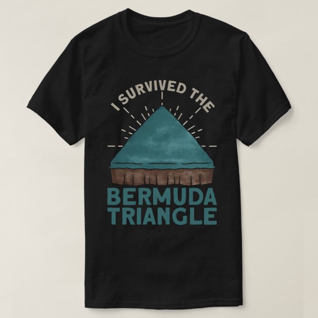 Ich überlebte das Bermuda-Dreieck Bermuda T-Shirt (Design vorne)