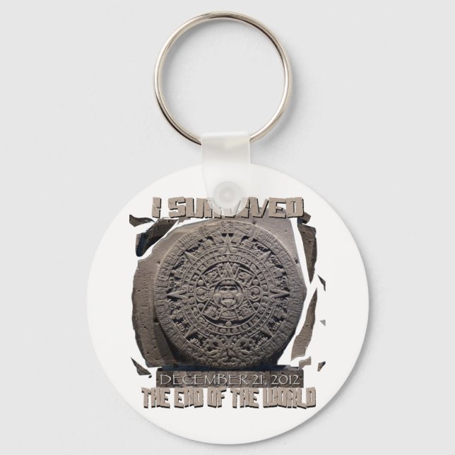 ICH ÜBERLEBTE DAS ENDE DER WELT 2012 SCHLÜSSELANHÄNGER (Vorderseite)