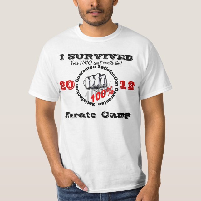 Ich überlebte das Karate-Lager T-Shirt (Vorderseite)