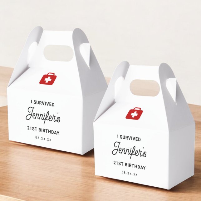 Ich überlebte das Katzenjammer-Kit zum 21. Geburts Geschenkschachtel (Von Creator hochgeladen)