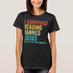 Ich überlebte das Lesen eines verbotenen Buches Bi T-Shirt