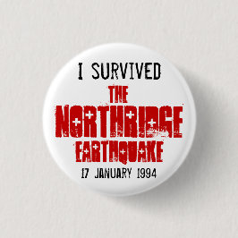 Ich überlebte das Northridge Erdbeben Button
