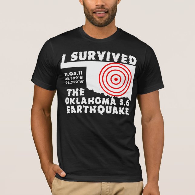 Ich überlebte das Oklahoma-Erdbeben T-Shirt (Vorderseite)