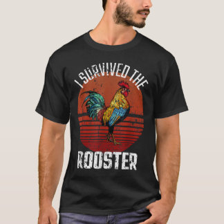 Ich überlebte das Rooster Funny Chicken Lover T-Shirt