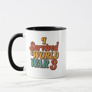 Ich überlebte den 3. Weltkrieg Lustig Retro Vintag Tasse