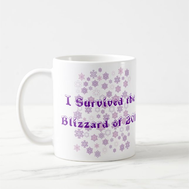 Ich überlebte den Blizzard von 2011 Tasse (Links)