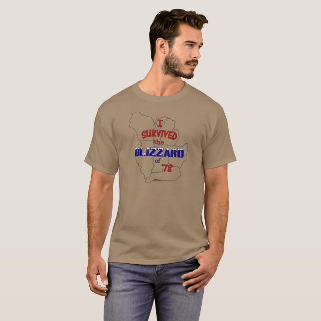 ICH ÜBERLEBTE DEN BLIZZARD VON '78 T-Shirt (Vorne ganz)
