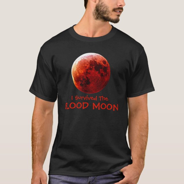 Ich überlebte den Blutmond T-Shirt (Vorderseite)