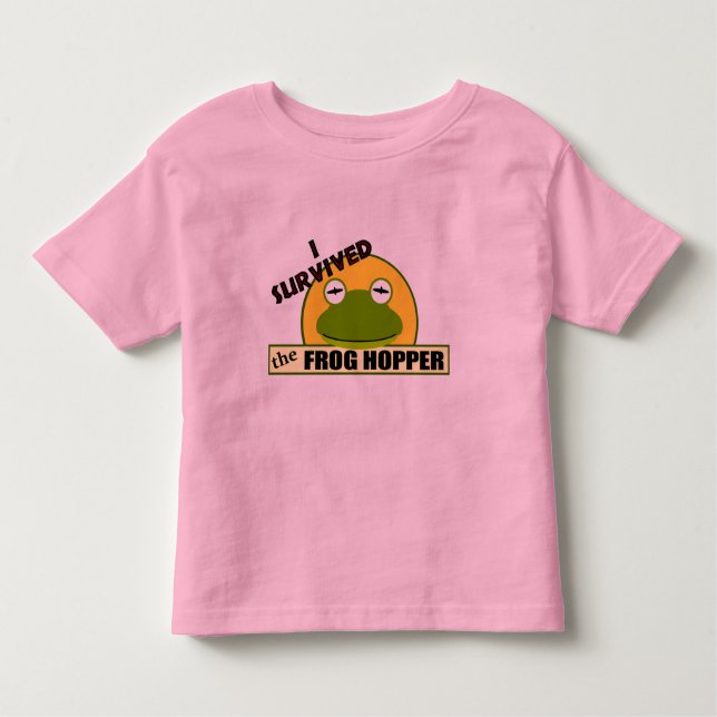 Ich überlebte den Frosch-Trichter Kleinkind T-shirt (Vorderseite)