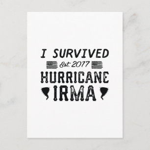 Ich überlebte den Hurrikan Irma Postkarte
