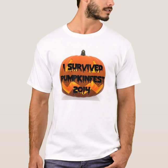 Ich überlebte den Keene Pumpkinfest T - Shirt 2014 (Vorderseite)