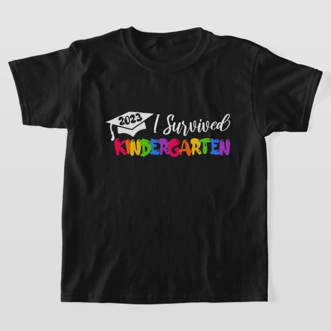 Ich überlebte den Kindergarten 2023 Grad T-Shirt (Ablage )