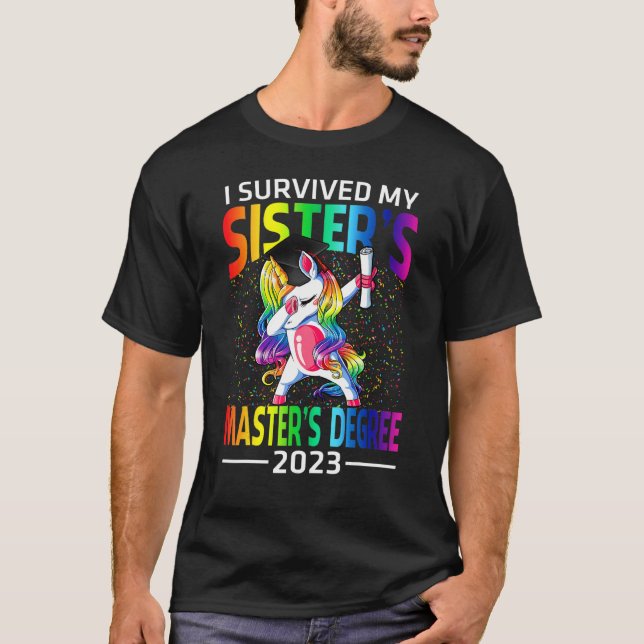Ich überlebte den Master 2023 Unicor T-Shirt (Vorderseite)
