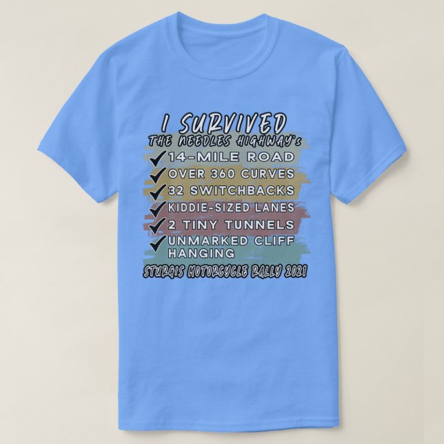 Ich überlebte den Needles Highway 2021 T-Shirt (Design vorne)
