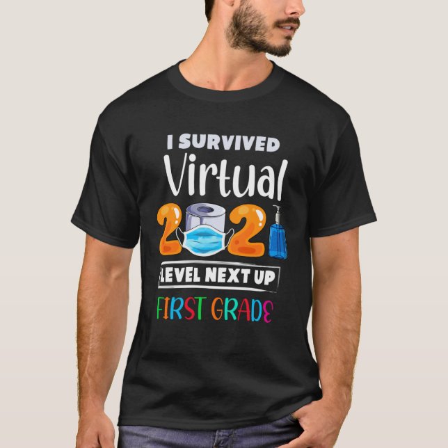 Ich überlebte den virtuellen Kindergarten 2020-Lev T-Shirt (Vorderseite)