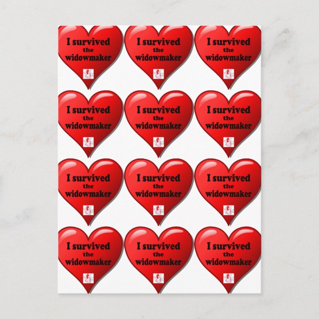 Ich überlebte den Widowmaker Postkarte (Vorderseite)