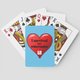 Ich überlebte den Witwenmacher Spielkarten