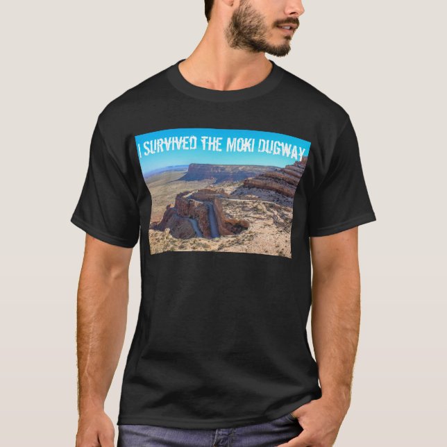 Ich überlebte der Moki Dugway den T - Shirt Männer (Vorderseite)