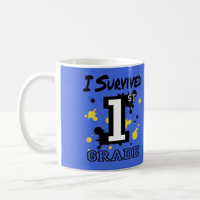 Ich überlebte die 1. Klasse Kaffeetasse (Links)