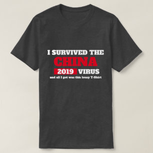 Ich überlebte die CHINA Virus Covid 19 Coronaviru T-Shirt