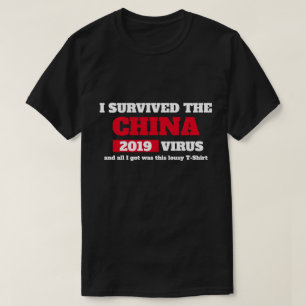Ich überlebte die CHINA Virus Covid 19 Coronavirus T-Shirt