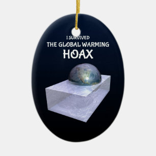 Ich überlebte die globale Erwärmung Keramik Ornament