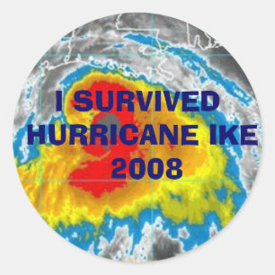 ICH ÜBERLEBTE DIE HURRIKANE IKE 2008 STICKERS