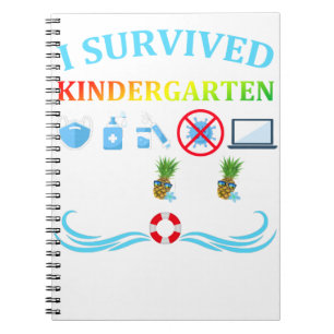 Ich überlebte die Kindergartenklasse 2022 Abschlus Notizblock