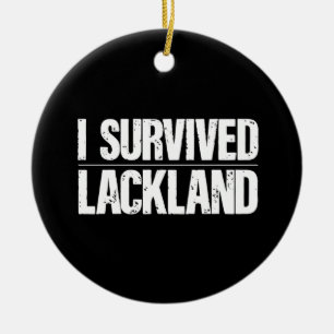 Ich überlebte die militärische Grundausbildung der Keramik Ornament