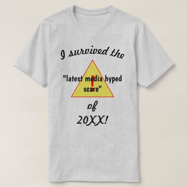 Ich überlebte die neuesten Medien Hyped Scare Lt N T-Shirt (Design vorne)