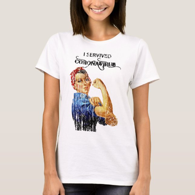 Ich überlebte die Quarantäne von Coronavirus T-Shirt (Vorderseite)