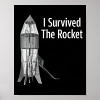 Ich überlebte die Rakete Lustige Bekleidung