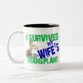 Ich überlebte die Transplantation meiner Ehefrau Zweifarbige Tasse