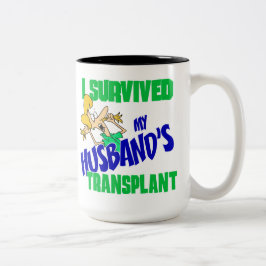 Ich überlebte die Transplantation meines Ehemanns Zweifarbige Tasse
