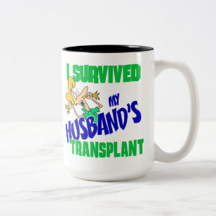 Ich überlebte die Transplantation meines Ehemanns Zweifarbige Tasse