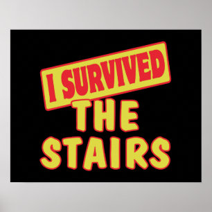 ICH ÜBERLEBTE DIE TREPPEN POSTER