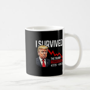 Ich überlebte die Trump-Rezession 4725 4925 Trump Kaffeetasse
